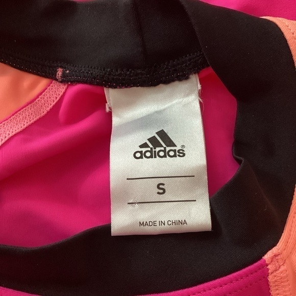 Adidas Top Size S Pink Peach Short Sleeve - Picture 5 of 5